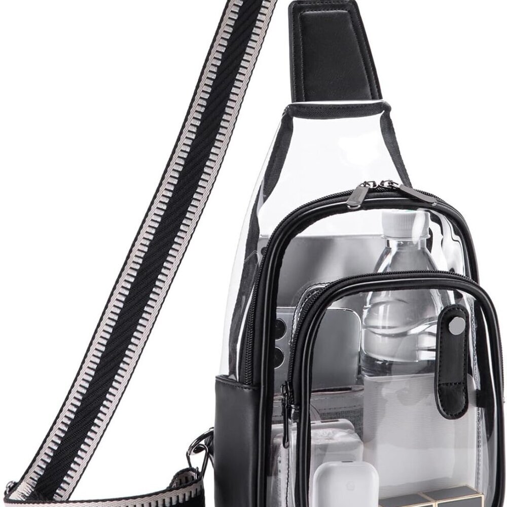 Stadium Approved Clear Crossbody Bag for Women | Multi-Functional Concert Purse